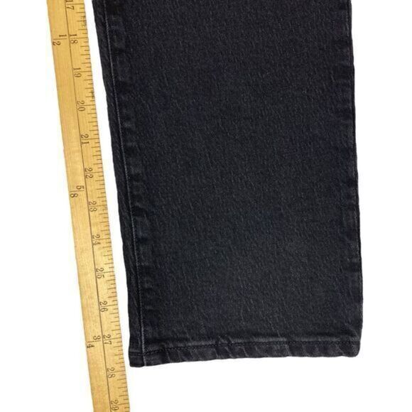 NWT Madewell Jeans Womens 32 Black Mid‎ Rise Perfect Vintage Dark Wash Denim - Picture 13 of 16